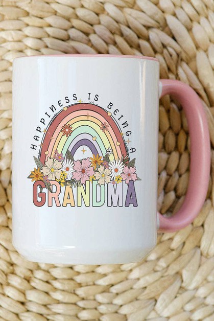 CALI BOUTIQUE, Happiness is Being an Grandma Coffee Mug Cup Gift, 957224c