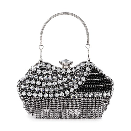 Handbag Factory, Dazzling Multi Stone Evening Bag, BCA-0083