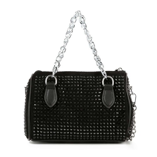 Handbag Factory, Chain Handle Rhinestone Evening Bag, BCA-0029