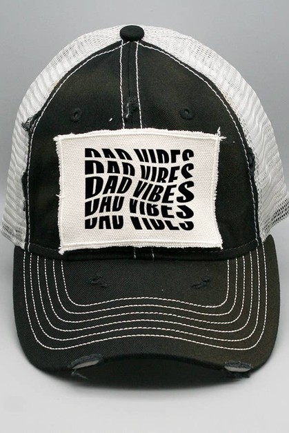 CALI BOUTIQUE, Fathers Day Gift Dad Vibes Trucker Patch Hat, 30321H