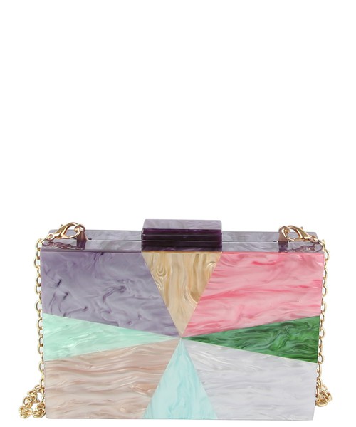 Princess Purse, Colorful Acrylic Evening Bag Clutch, LGZ065