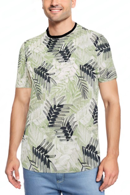 WEIV, All Over Print Tropical Short Sleeve Tshirt Tee, AP09