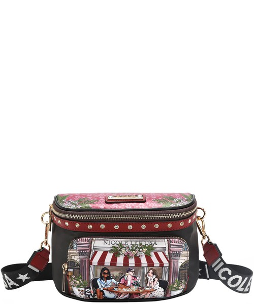 Princess Purse, Nicole Lee Studded Belt Crossbody Bag, PRT16797