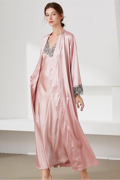 ONTINVA FASHION, Imitation silk suspender skirt jacket pajamas, YSOSC-41