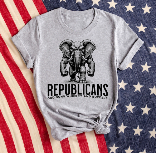 MidWest Tees, Republicans God Guns Whiskey and Borders, RepublicansGodGunsWhiskey