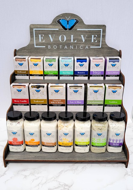 Evolve Botanica, Soap or Product Display - Large Shelf (Empty), EV-KIT-LG3E