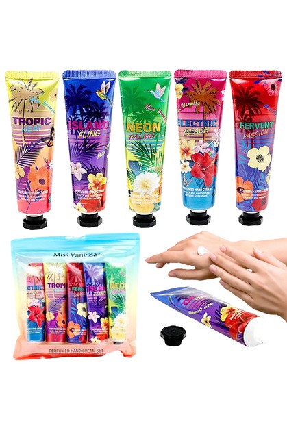 CAP ZONE, Tropical Floral Scented Hand Cream - Bundle of 5, San-039-280FL