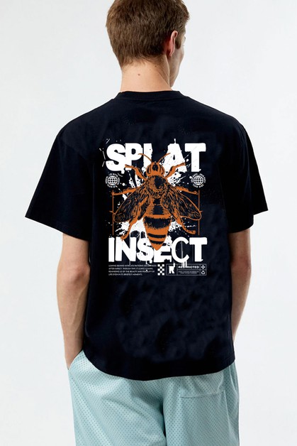 NoBrand, SPLAT INSECT FOUNT BACK GRAPHIC TEE, DOT-L4391