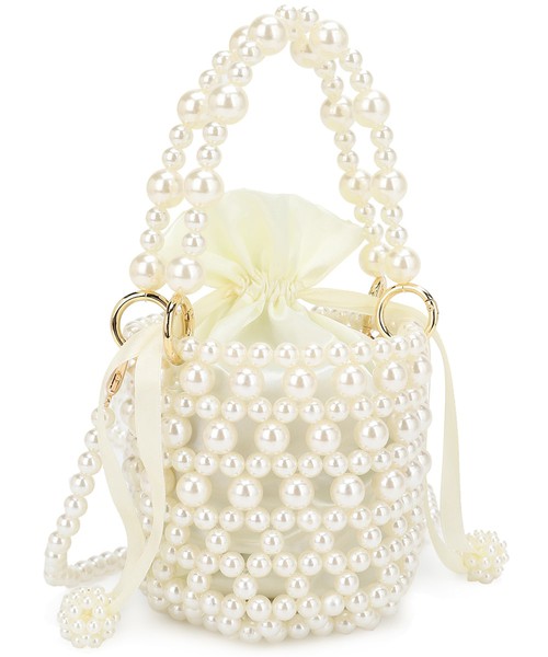 Princess Purse, Beaded Handbag Bucket Clutch Bag, DS-5201