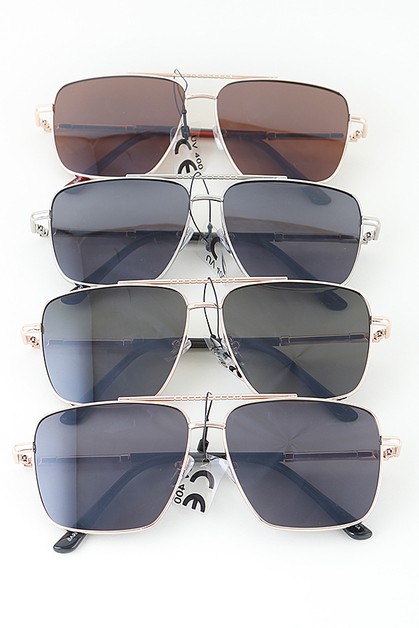 3AM, Classic Aviator Box Sunglasses, SA960