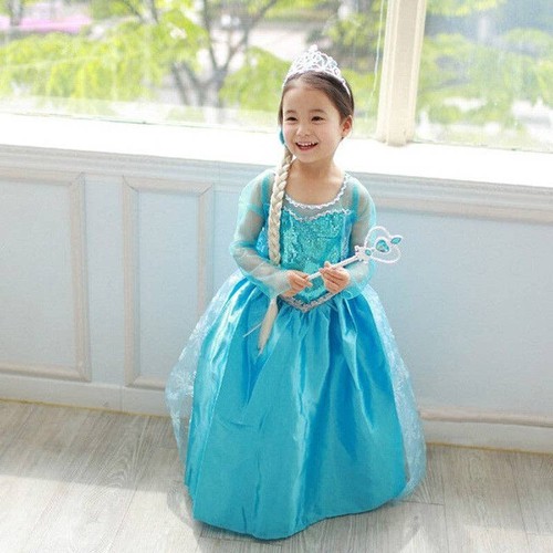 Loprit, Colorful Elsa Princess Dress for Children`s Cosplay, ZT-6124998