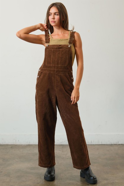 HYFVE DOUBLE ZERO FAVLUX, HF25A746-Washed Corduroy Overalls, HF25A746