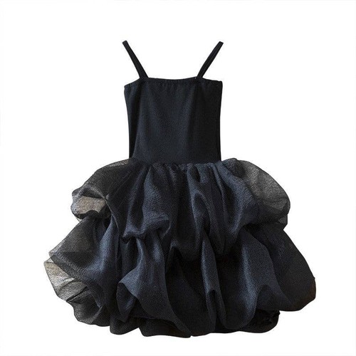 Loprit, Princess Mesh Strapless Black Dress for Girls, ZT-6125047