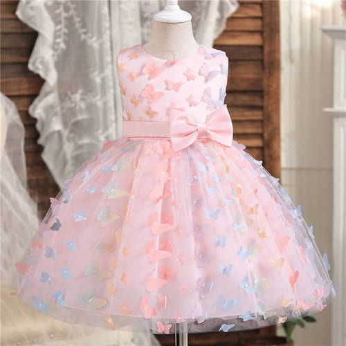 Loprit, Enchanted Butterfly Ombre 3D Tulle Princess Dress for Girls, ZT-6125009