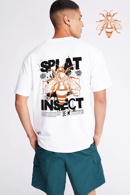 NoBrand, SPLAT INSECT FOUNT BACK GRAPHIC PLUS TEE, DOT-L4391PL