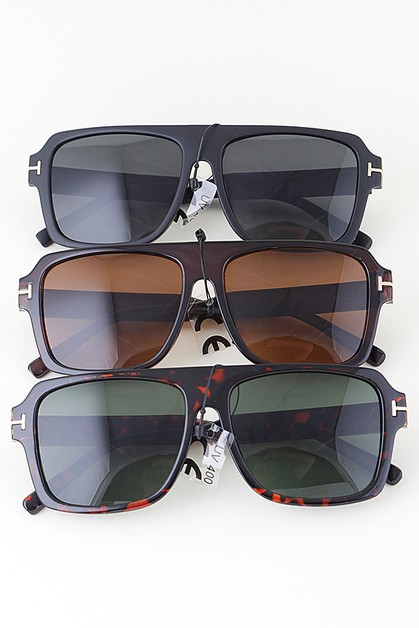 3AM, Straight T Decal Sunglasses, SA954