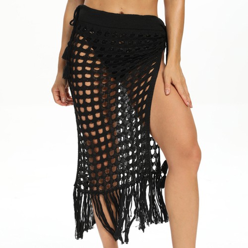 Mermaid Swimwear, CROCHET SKIRT WITH TINSELS COVER UP, CY5212