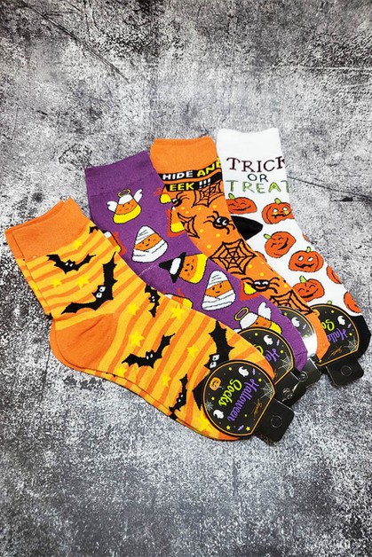 FUNTEZE, Halloween Theme Unisex Socks, SHW2381