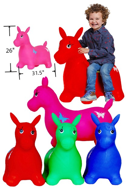 CAP ZONE, Kids Extra Jumbo Horse Inflatable Hopper Toy, Toy-1514-1073