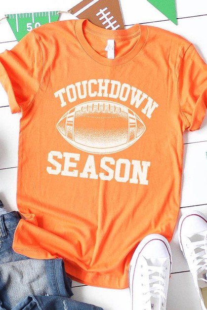 CALI BOUTIQUE, Game Day Graphic Tee Touchdown Season 580223, 580223ss