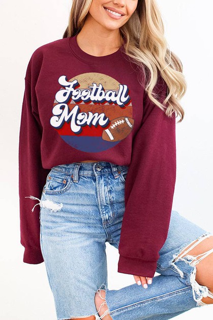 CALI BOUTIQUE, Game Day Apparel Football Mom Graphic Sweatshirt, 27221sw