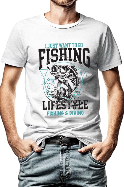 NoBrand, FISHING LIFESTYLE GRAPHIC MENS TEE, DOT-L4393
