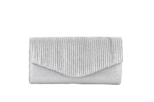 NIMA Accessories Inc, Ridged Ladies Polyester Evening Bag Clutch, HBG104359