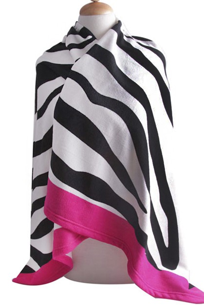 BellaChic, Zebra Beach Towel, BW300005-01