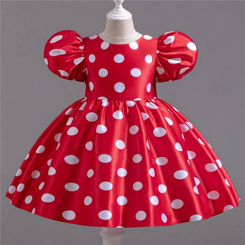 Polka Dot Minnie Mouse Princess Dress - Adorable Girls` Fash