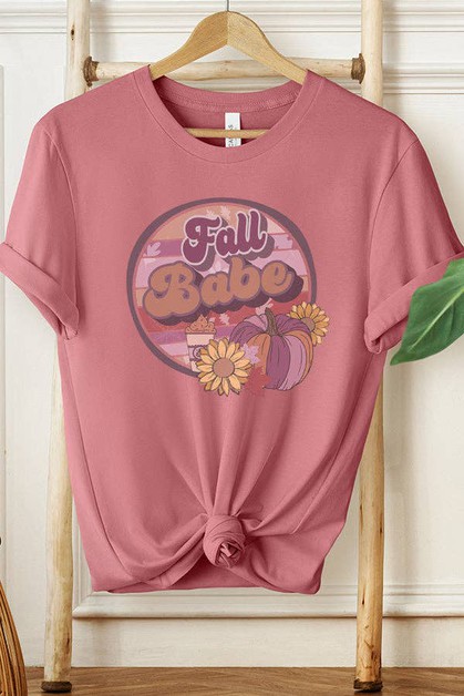 CALI BOUTIQUE, Fall Clothing Fall Babe Circle Graphic Tee, 408224ss