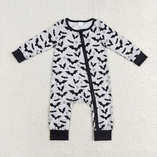 Yawoo Garments, Long sleeves bat baby boy Halloween zipper romper, LR1096