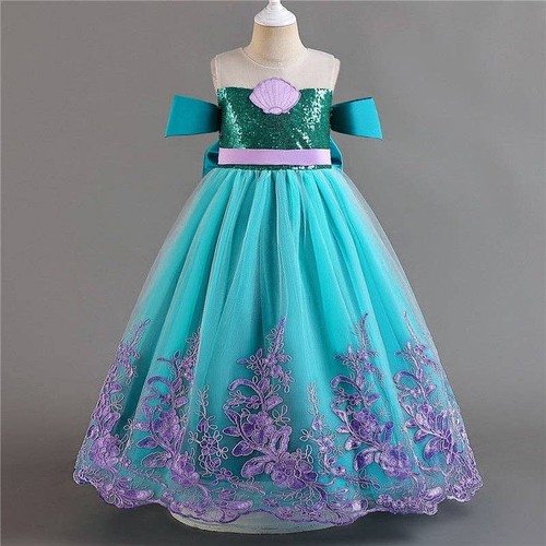 Loprit, Mermaid Princess Dress for Little Girls: Enchanting Ocean-In, ZT-6125023