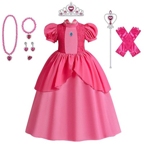 Loprit, Princess Cosplay Dress for Girls - Solid Color, ZT-6124994