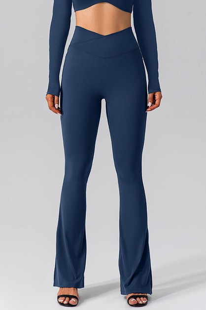 COLOR 5, Premium cross waist fashion yoga pants, LY8238-Navy2