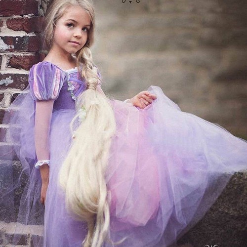 Loprit, Princess Sophia Tulle Puff Dress for Girls, ZT-6125015