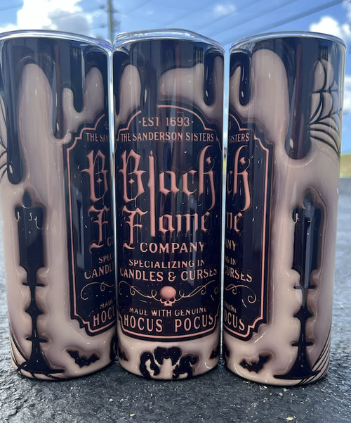SGB Apparel, Black Flame Tumbler, BlackFlameTumbler