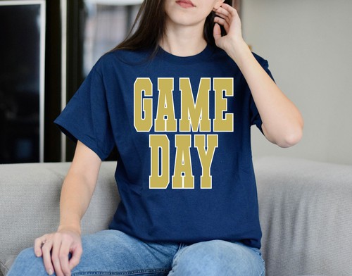 MidWest Tees, Game Day Vegas Gold White, GameDayVegasGoldWhite