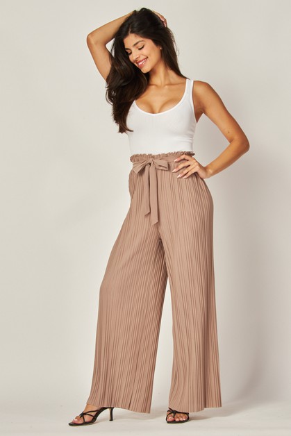 Style Up, PLEATED WIDE LEG PANTS, --SSNP600--