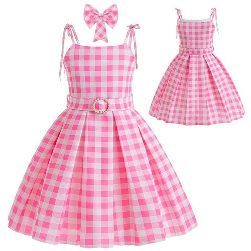 Loprit, Plaid Suspender Waist Princess Dress for Girls, ZT-6125128