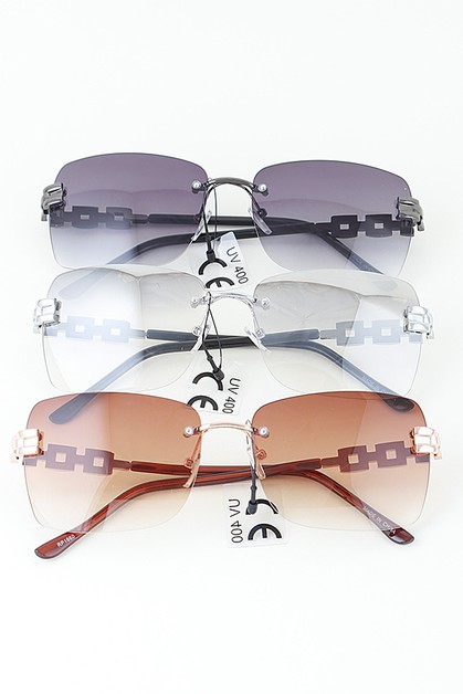 3AM, Link Chain Rimless Gradient Sunglasses, RP1660