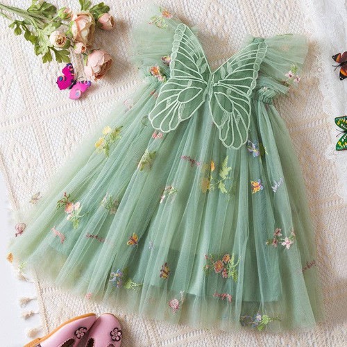 Nova Kris, Floral Embroidered Tulle Princess Dress, ZT-6124961