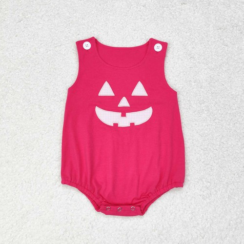 Yawoo Garments, Hot pink sleeveless baby girls Halloween romper, SR1925
