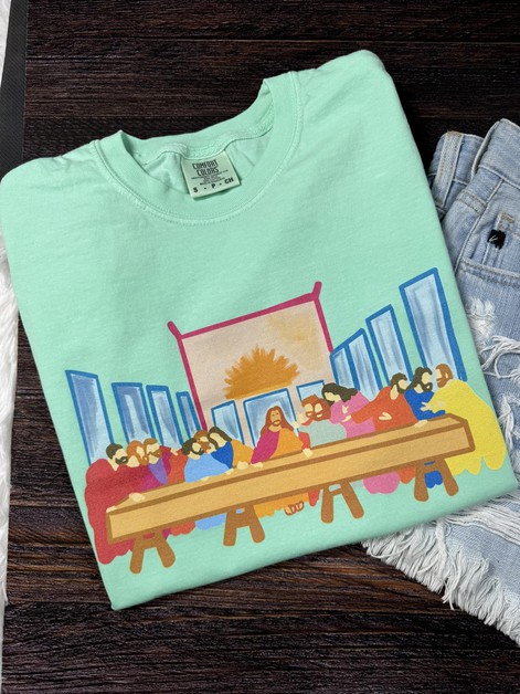 MidWest Tees, Last Supper Watercolor CC, LastSupperWatercolorCC