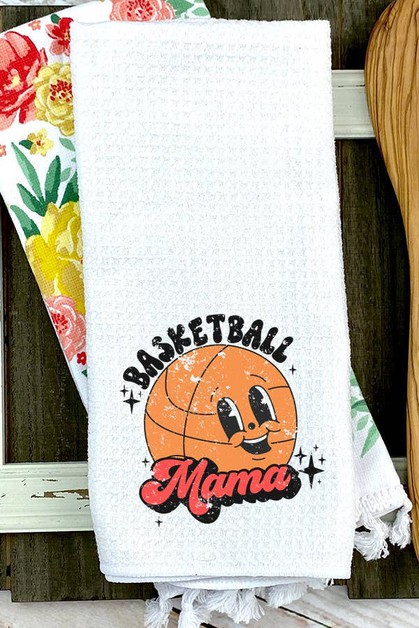 CALI BOUTIQUE, Basketball Mama Gameday Waffle Weave Towel, 695222t