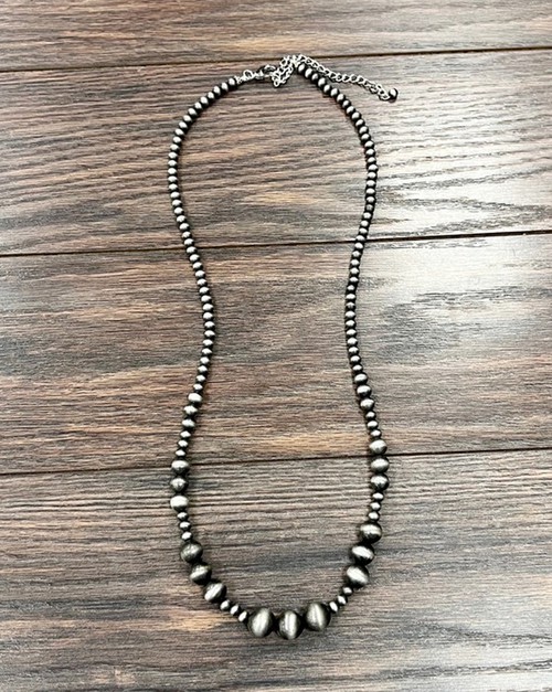 J CHRONICLES, 30-inch Long Handmade Navajo Bead Necklace, 738912