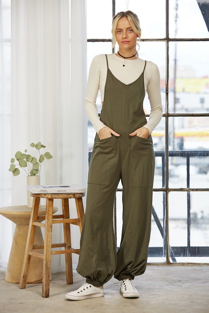 salt & bit, Delightful Cotton Blend Jumpsuit, SBR5037_4Q