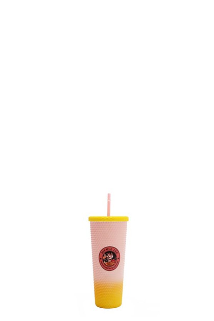 NICOLE LEE USA, 24 OZ STUDDED TUMBLER WITH STRAW, T7617-FW24