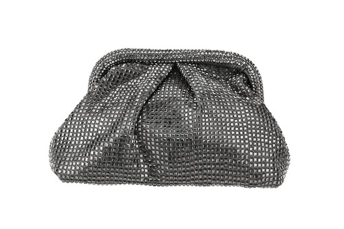 NIMA Accessories Inc, Ladies  Rhinestone Snap Top Clutch Handbag, HBG105058