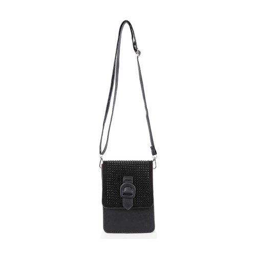 Handbag Factory, Rhinestone Front Flap Cell Phone Crossbody, LCA-0129