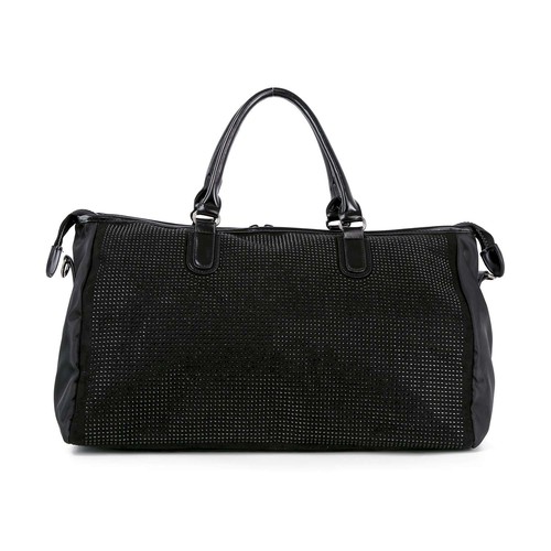 Handbag Factory, Rhinestone Accented Duffle Travel Bag, BCA-0041